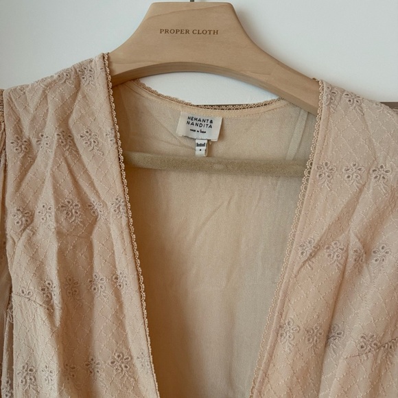 Hemant & Nandita Veda Quilted Nude Dress - Picture 3 of 3